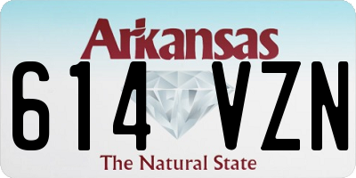 AR license plate 614VZN