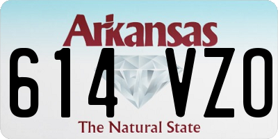 AR license plate 614VZO