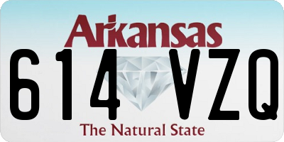 AR license plate 614VZQ