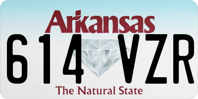 AR license plate 614VZR