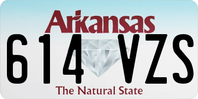 AR license plate 614VZS