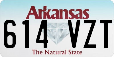 AR license plate 614VZT