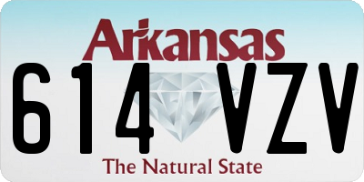 AR license plate 614VZV