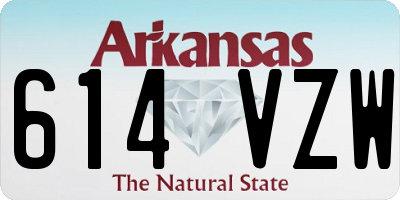 AR license plate 614VZW