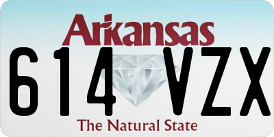 AR license plate 614VZX