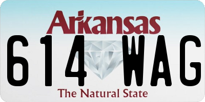 AR license plate 614WAG