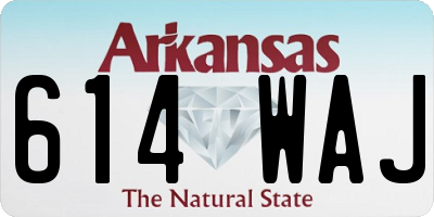 AR license plate 614WAJ