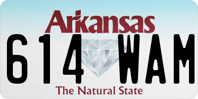 AR license plate 614WAM