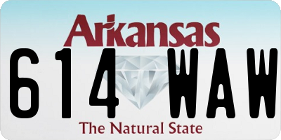 AR license plate 614WAW