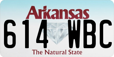 AR license plate 614WBC