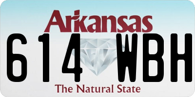 AR license plate 614WBH