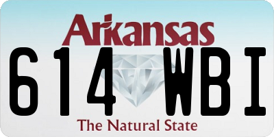 AR license plate 614WBI