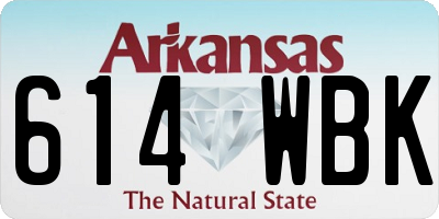 AR license plate 614WBK