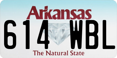 AR license plate 614WBL