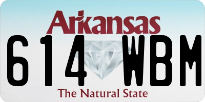 AR license plate 614WBM