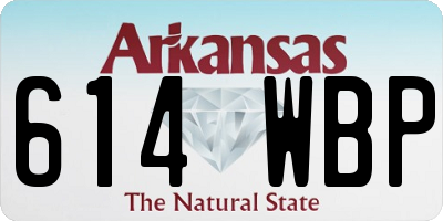 AR license plate 614WBP
