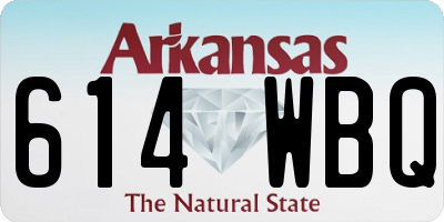 AR license plate 614WBQ