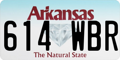 AR license plate 614WBR