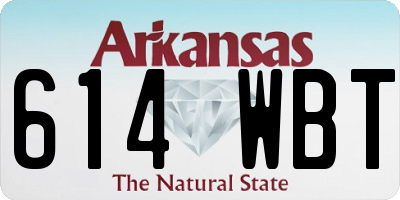 AR license plate 614WBT