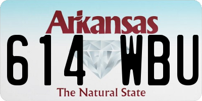 AR license plate 614WBU