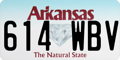 AR license plate 614WBV