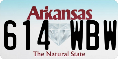 AR license plate 614WBW