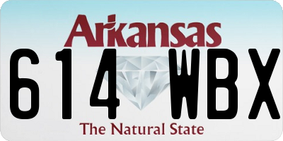 AR license plate 614WBX