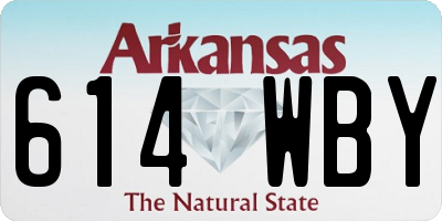 AR license plate 614WBY