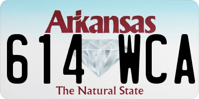 AR license plate 614WCA