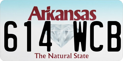 AR license plate 614WCB