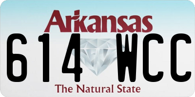 AR license plate 614WCC