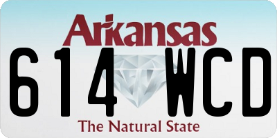 AR license plate 614WCD
