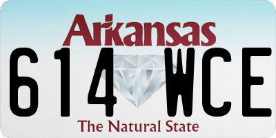 AR license plate 614WCE