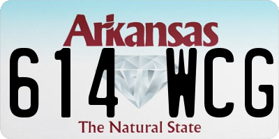AR license plate 614WCG