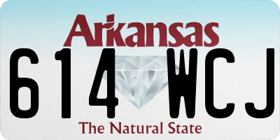 AR license plate 614WCJ