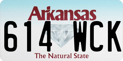 AR license plate 614WCK