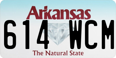 AR license plate 614WCM