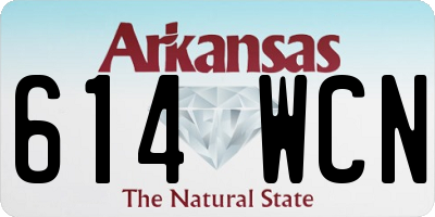 AR license plate 614WCN