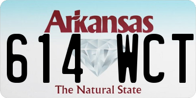 AR license plate 614WCT