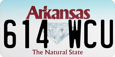 AR license plate 614WCU