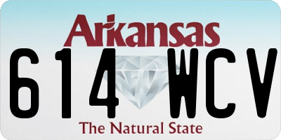 AR license plate 614WCV