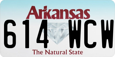 AR license plate 614WCW