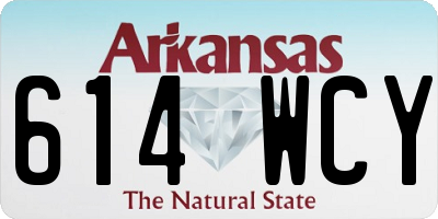 AR license plate 614WCY