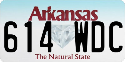 AR license plate 614WDC