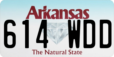 AR license plate 614WDD