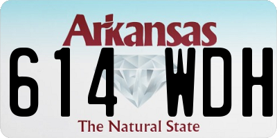 AR license plate 614WDH