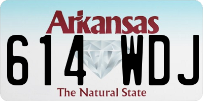 AR license plate 614WDJ
