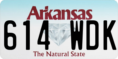 AR license plate 614WDK