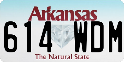 AR license plate 614WDM