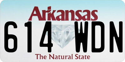 AR license plate 614WDN